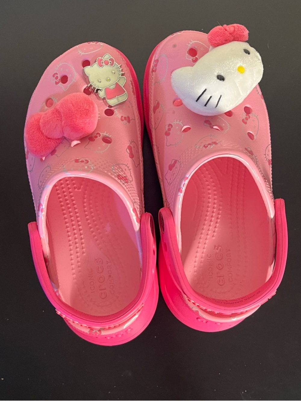CROCS y2k Platform Sanrio Bae Hello Kitty Limited Edition Women’s Size 4 Pink - Picture 2 of 9